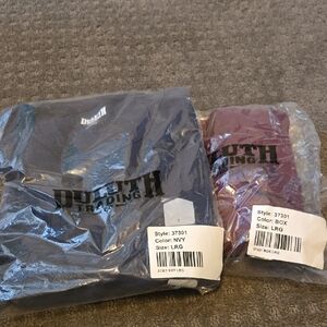 Women's NWT Duluth Trading Longtail T 3/4 Sleeve Shirts - Navy and Burgundy